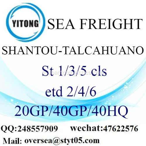 Fret maritime de Port de Shantou expédition à Talcahuano